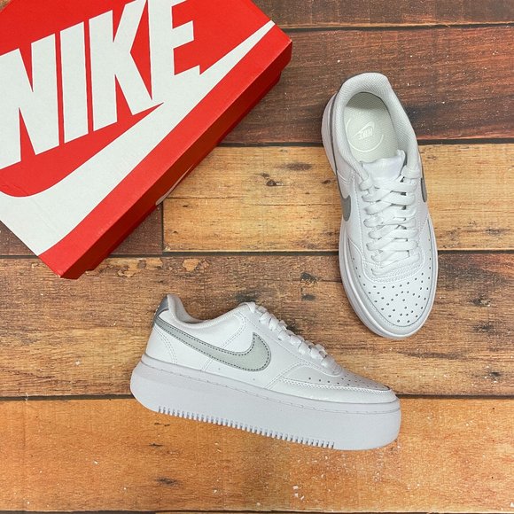 Nike Shoes - Nike Women's Court Vision Alta LTR White Casual Shoes